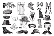 50 Vintage Gentleman's Illustrations, an Illustration by hypegraphic (Thumbnail 4 of 4)