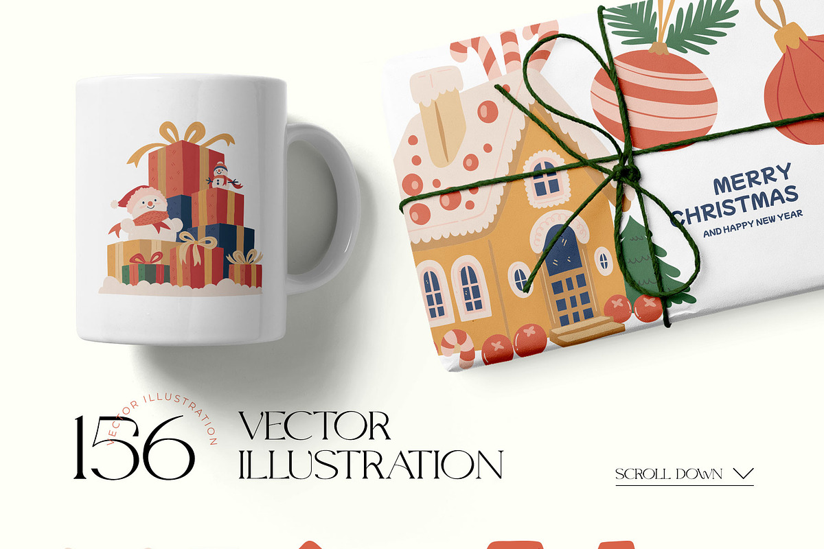 Modern Christmas.2 | WallArt Creator, an Object Graphic by Leleka.Store (Photo 10 of 20)