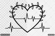 Heartbeat SVG PNG Design Bundle, an Illustration by Actual Pixel (Thumbnail 6 of 12)