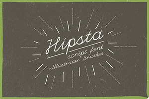 Hipsta Script + Hand Drawn Brushes