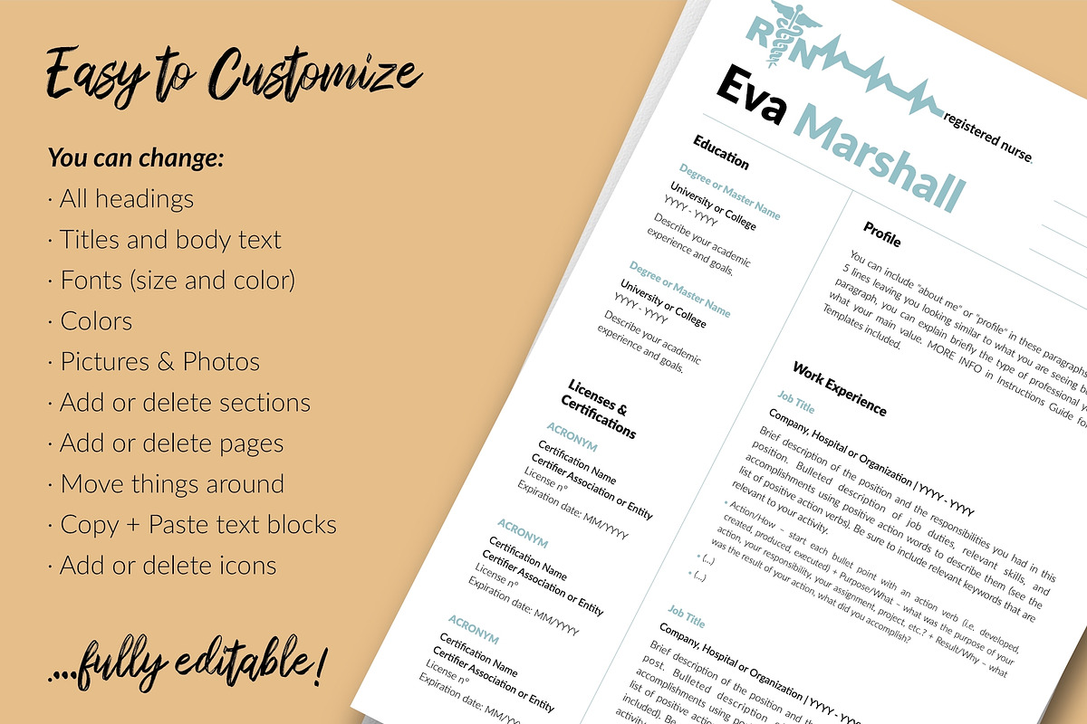 Nurse CV Design / Resume - Eva, a Resume Template by Templates Design Co. (Photo 13 of 17)