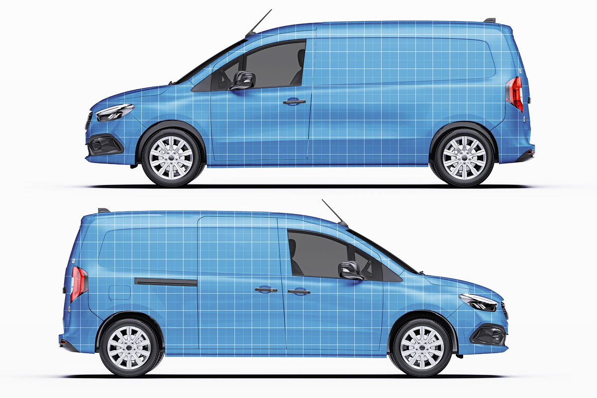 LWB Micro Camper Van Mockup Set, a Product Mockup by Halal Graphic Studio (Photo 9 of 15)
