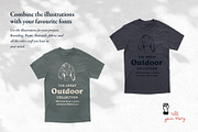 Outdoor Camping vector Illustrations, a Decorative Illustration by dicreate (Thumbnail 10 of 16)