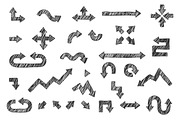 30 Hand Drawn Arrows, an Object Graphic by Mantas Bac (Thumbnail 3 of 3)