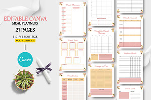 Editable Canva Meal Planner Template