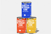Food Can Mockup, a Packaging Mockup by Unerispace (Thumbnail 2 of 5)