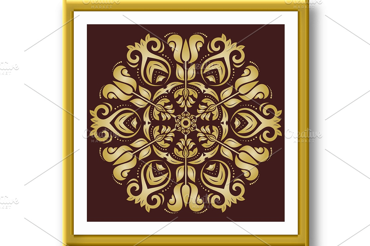 Floral Vector Abstract Pattern, a Decorative Illustration by FineArtStudio (Photo 2 of 3)