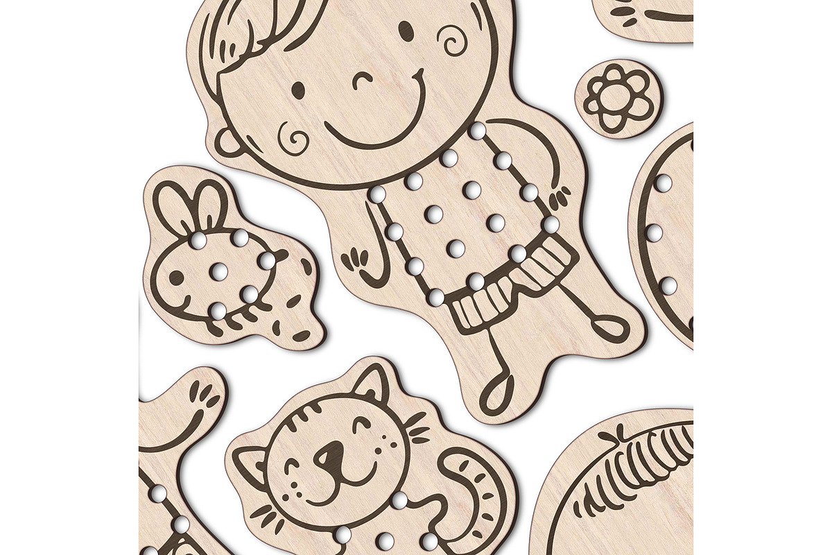 Laser cut SVG files for kids, an Object Graphic by Bubert Art (Photo 2 of 7)