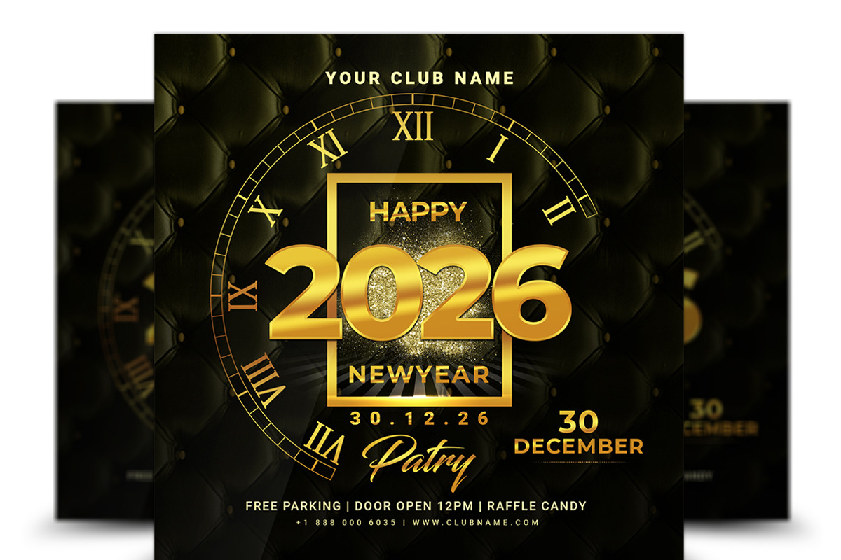 New Year Flyer, a Flyer Template by AfzaalGraphics (Photo 1 of 2)
