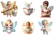 Mascot Cute Tooth Fairy Clipart, a Graphic by CitraGraphics (Thumbnail 2 of 4)