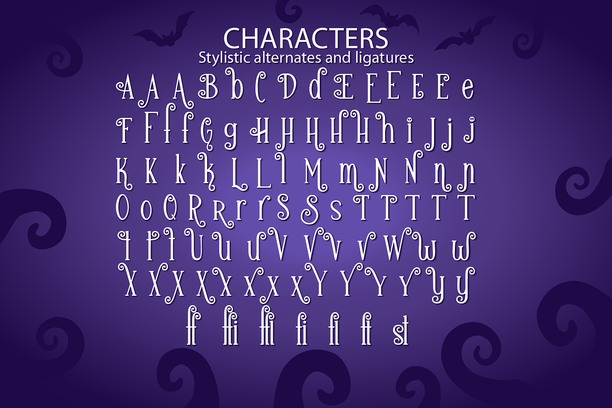 Black Cats and Witches Hats Font Duo, a Serif Font by Amber Nest Design (Photo 6 of 10)