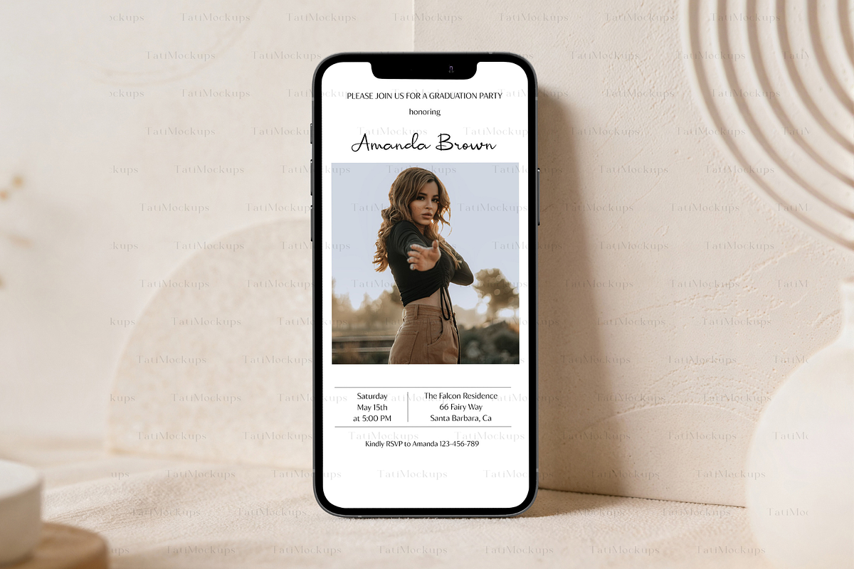 Minimalist Phone Screen Mockup, a Product Mockup by TatiMockup (Photo 5 of 5)