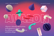 AVALON 3D Abstract Shapes v6, a Decorative Illustration by LEROY Design (Thumbnail 8 of 8)