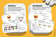 3D Pack — 3D Brushes For Procreate, a Brush Add-On by Snooze one (Thumbnail 13 of 15)