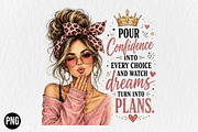Pour Confidence Pink Leopard Messy, a Seasonal Illustration by CraftArtStudio (Thumbnail 1 of 4)