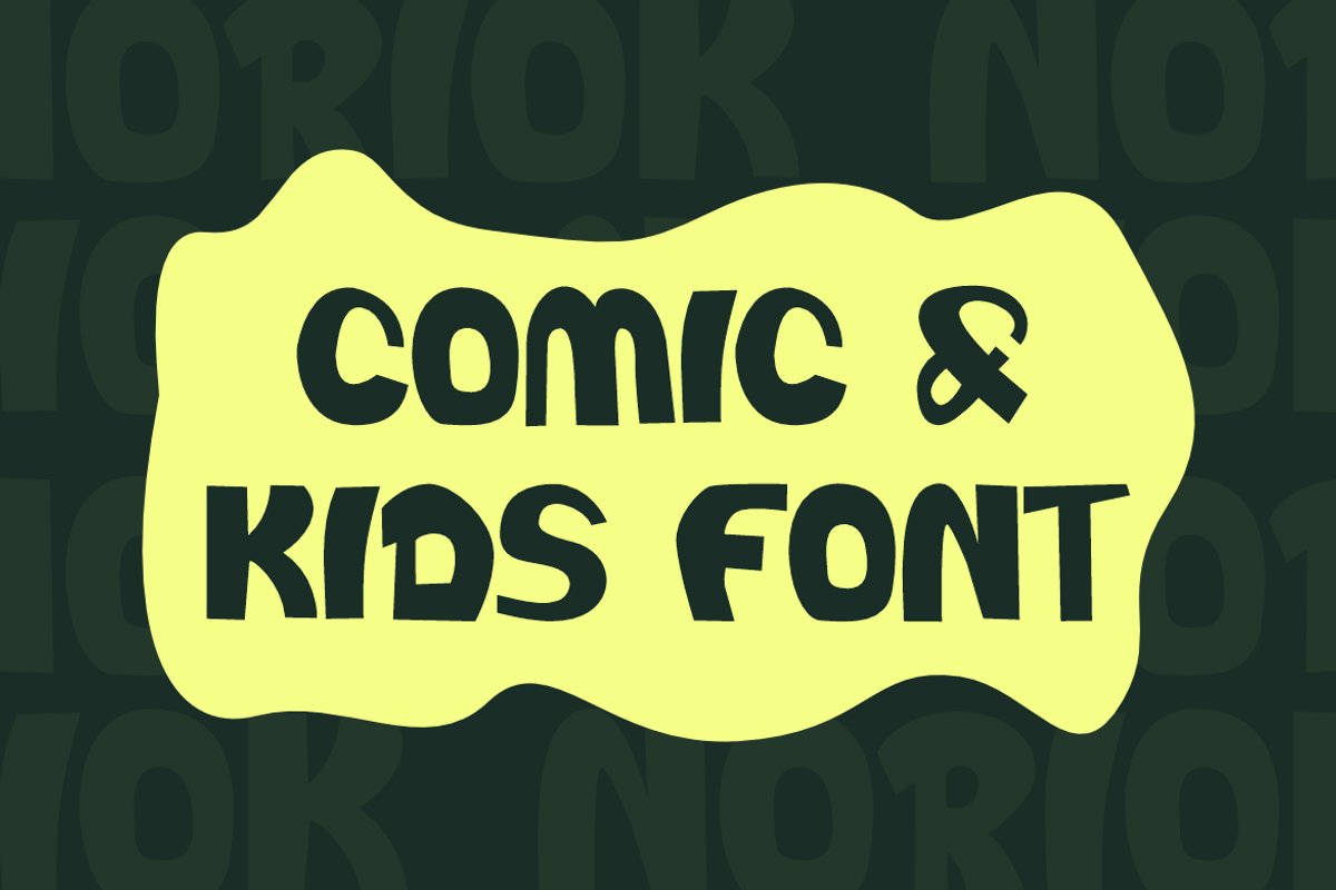 Noriok - Comic Font, a Sans Serif Font by Iqsiart Studio (Photo 2 of 7)