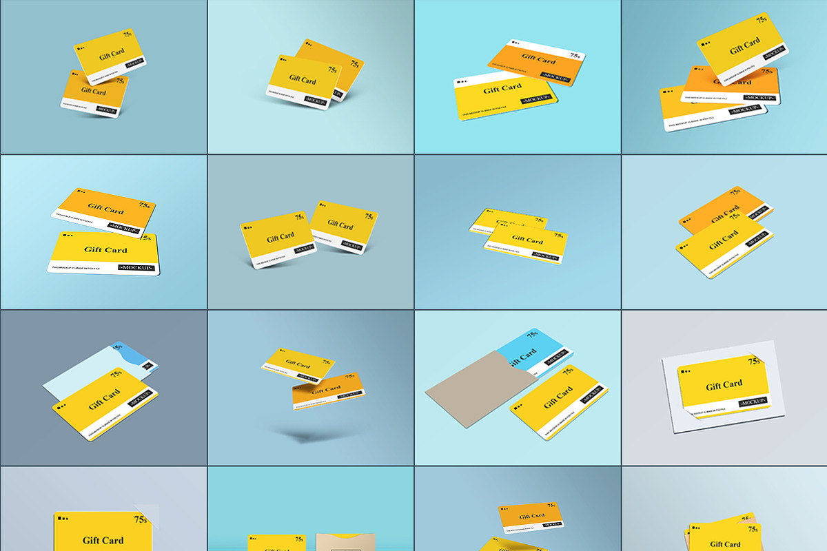Gift Card Mockup Design, a Print Template by alimran24 (Photo 3 of 33)