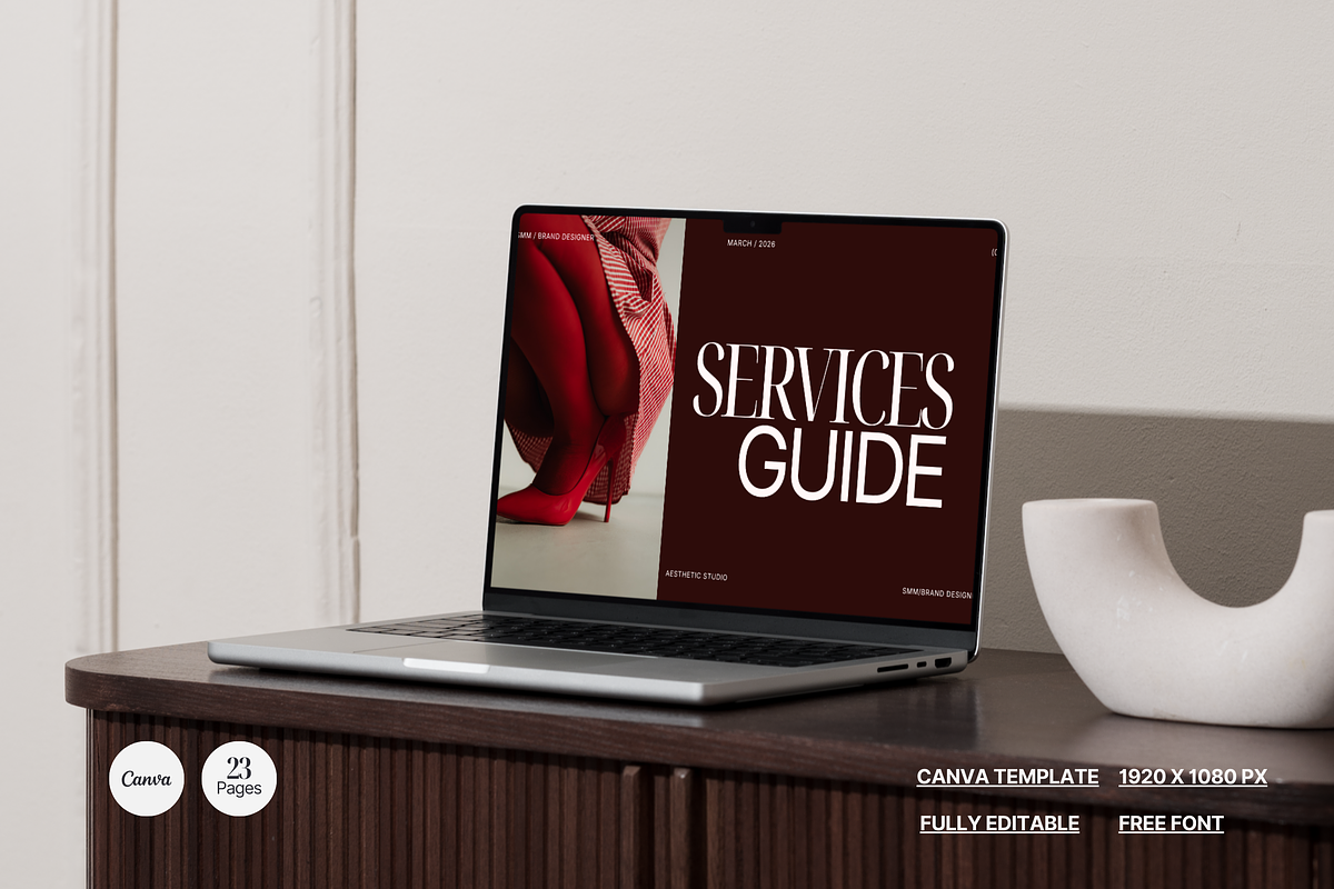 Aesthetic Service & Pricing guide, a Marketing Template by My Template Studio (Photo 1 of 14)