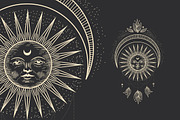 Shine. Sun, moon, stars and crystals, an Illustration by Chikovnaya (Thumbnail 7 of 13)