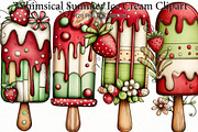 Whimsical Summer Ice Cream Clipart, an Illustration by Designworld (Thumbnail 1 of 5)