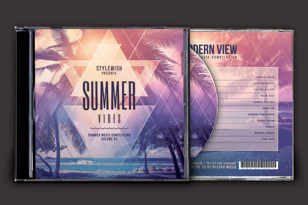 20 CD Cover Templates Bundle, a Templates & Theme by styleWish (Photo 15 of 21)