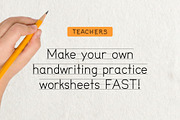Little Writer - Learn to Write Font, a Handwritten Font by Parker Creative (Thumbnail 3 of 8)