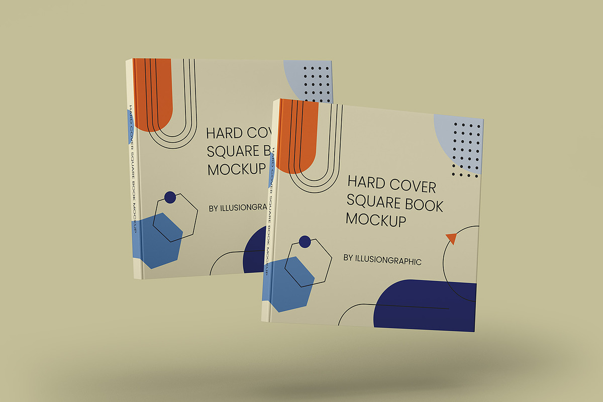 Hardcover Square Book Mockup v2, a Books & Magazine Mockup by Illusiongraphic (Photo 9 of 22)