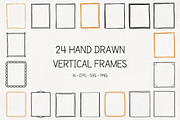 24 Hand Drawn Frames, an Object Graphic by PixMarket (Thumbnail 1 of 6)