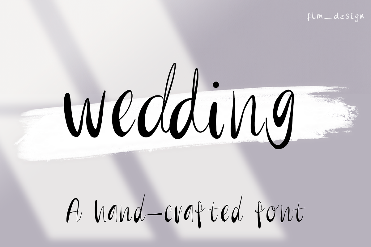 Wedding Handwritten Font, a Handwritten Font by Flm__design (Photo 1 of 7)