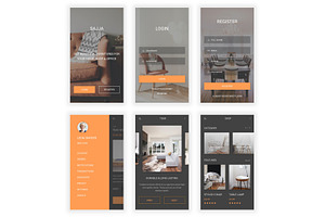 Furniture Store & Ecommerce Psd App