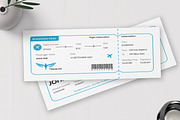 Flight Ticket Template, a Stationery Template by MightyDesign (Thumbnail 2 of 6)