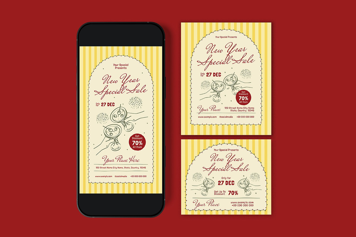 New Year Special Sale Flyer, a Flyer Template by graphicook (Photo 3 of 3)
