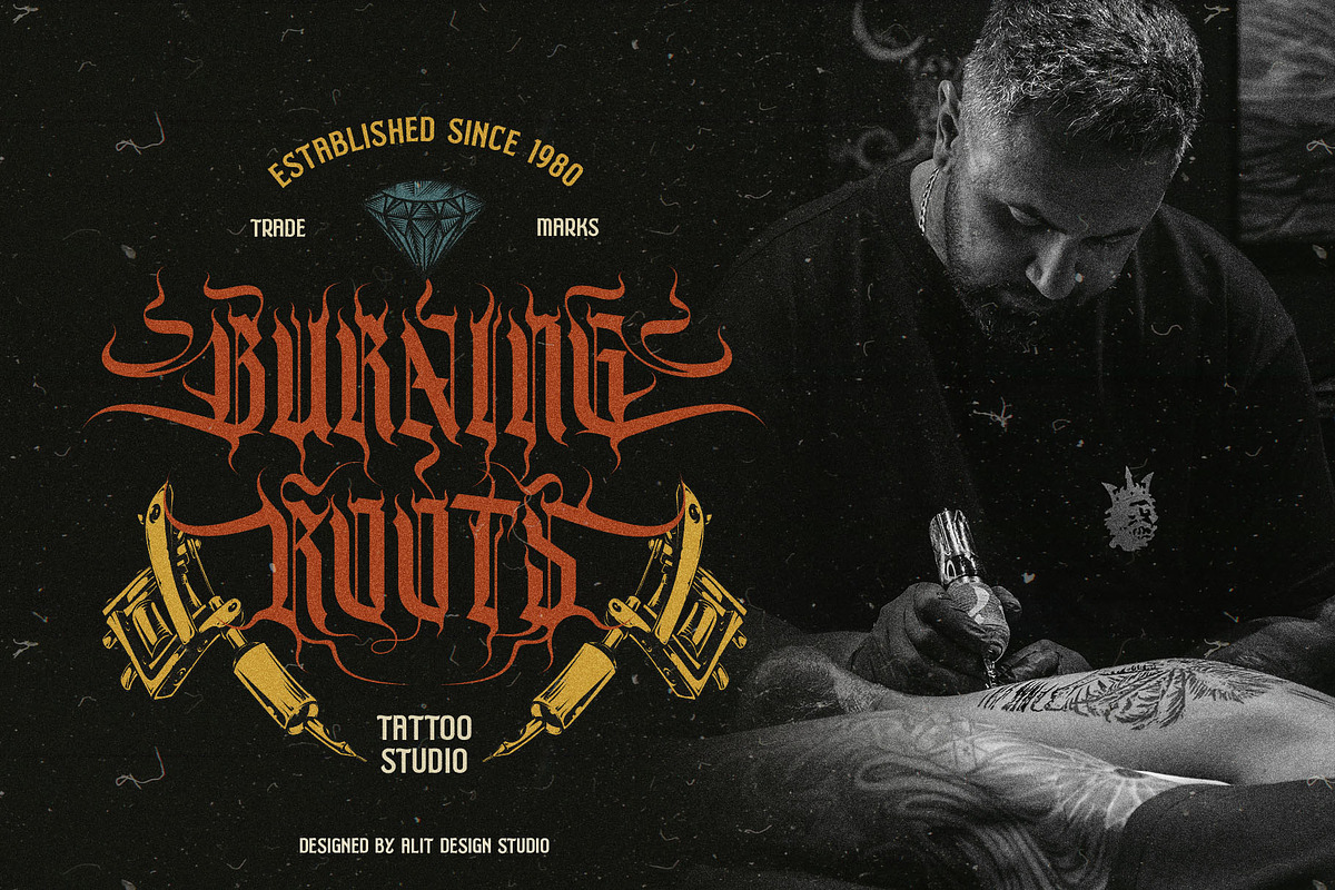 Burn Till Black Typeface, a Blackletter Font by alit design (Photo 6 of 20)