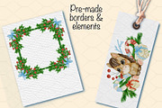 Holiday Pony Clipart & Pattern Bundl, an Object Graphic by Amarawolf's Art (Thumbnail 7 of 13)