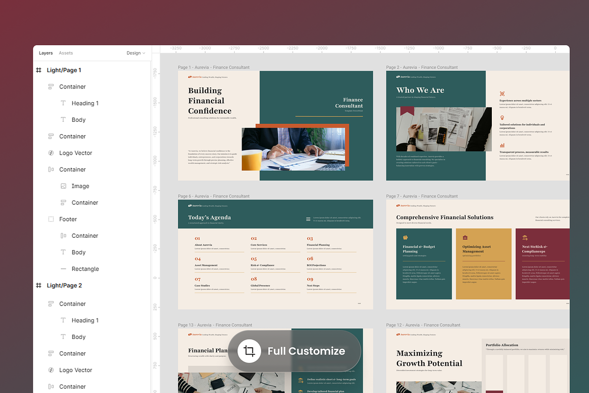 Finance Consultant PowerPoint preview 2