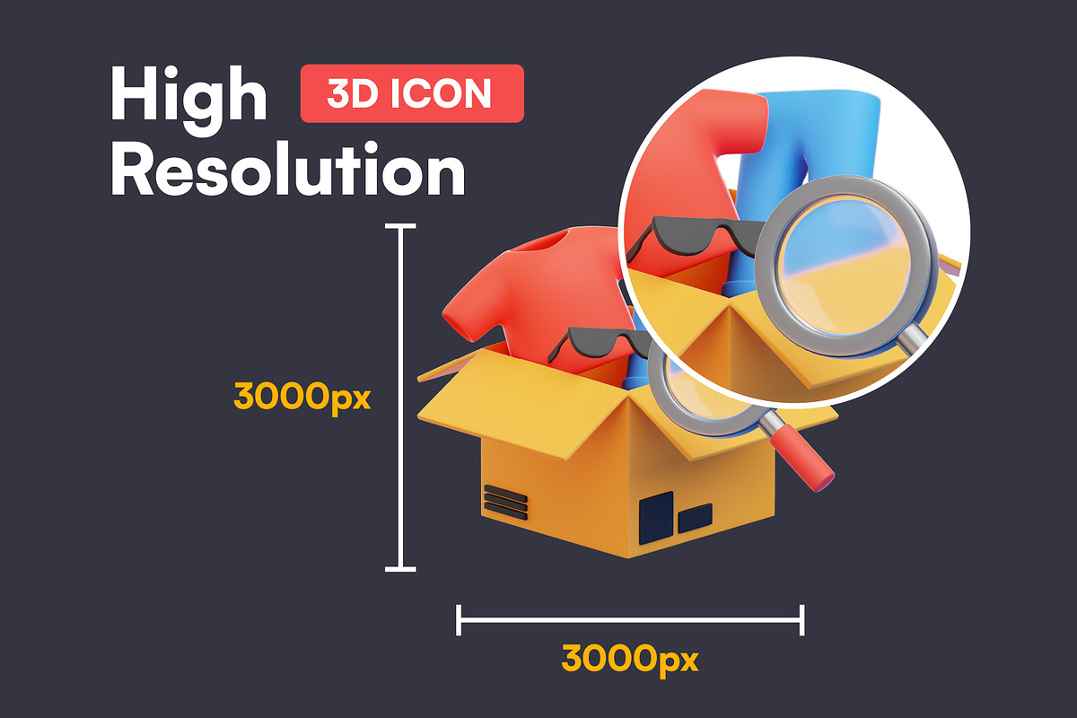 20 E-Commerce 3D Icon Set, an Object 3D Model by Bilicube Studio (Photo 2 of 6)