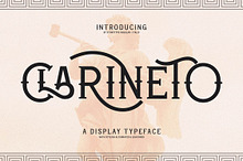Clarineto A Display Typeface Font