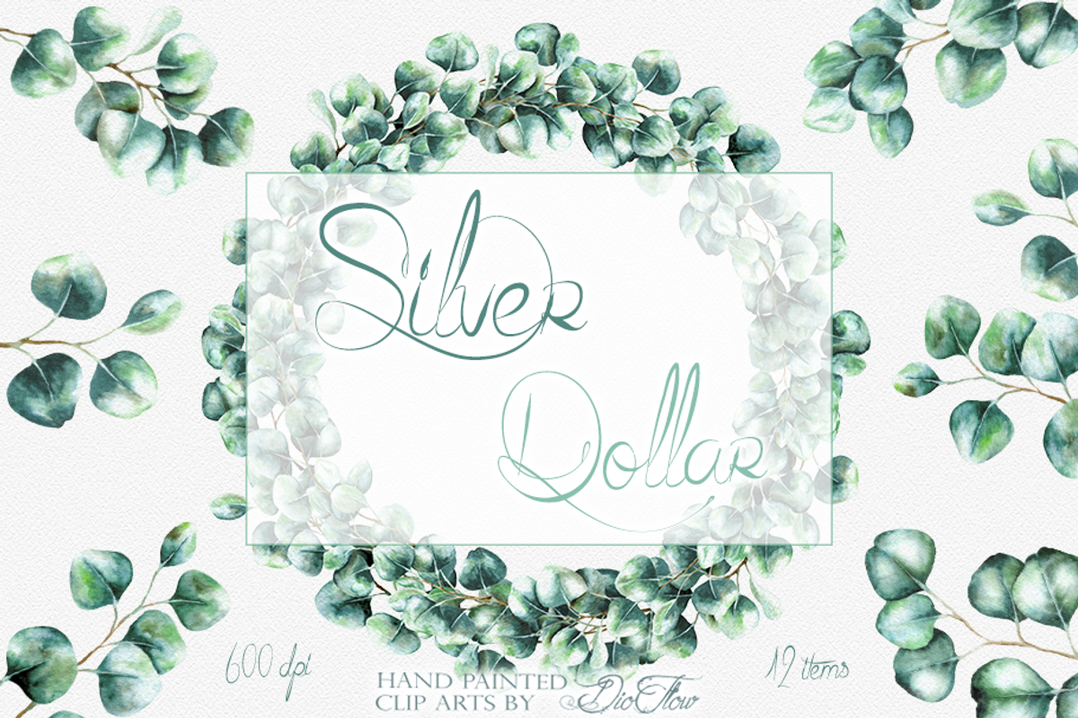 Silver Dollar Eucalyptus, a Decorative Illustration by DioFlow (Photo 1 of 5)