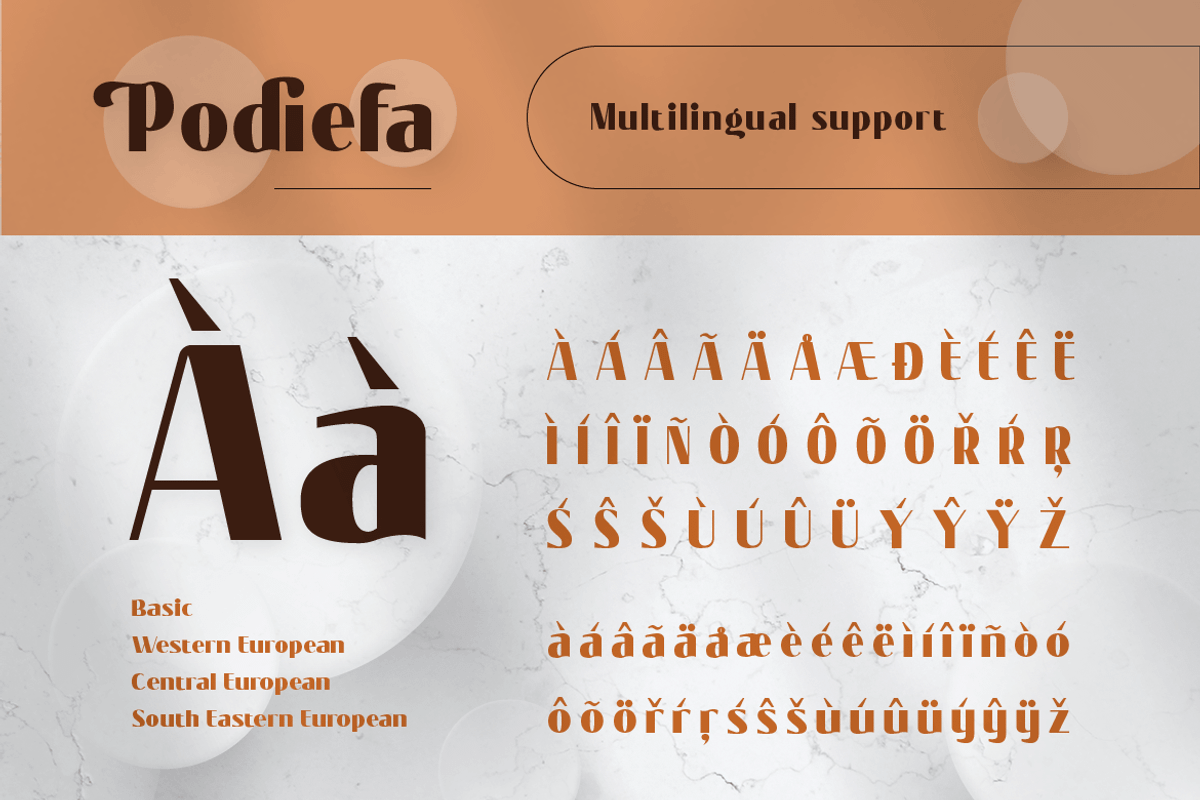 Podiefa, a Sans Serif Font by kerismaker (Photo 8 of 12)