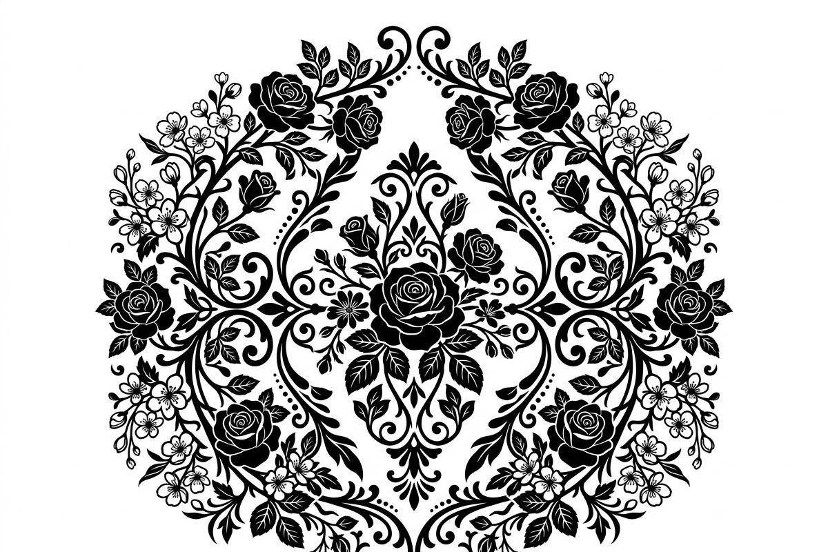 50 Elegant Floral Ornate Silhouette, a Decorative Illustration by Amazin_art (Photo 13 of 30)