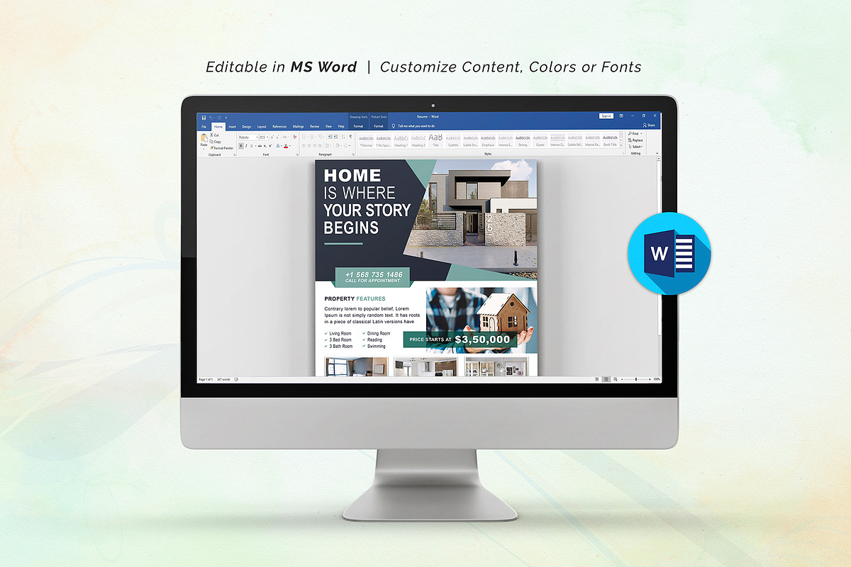 Real Estate Flyer, a Flyer Template by DesignDevisers (Photo 9 of 10)