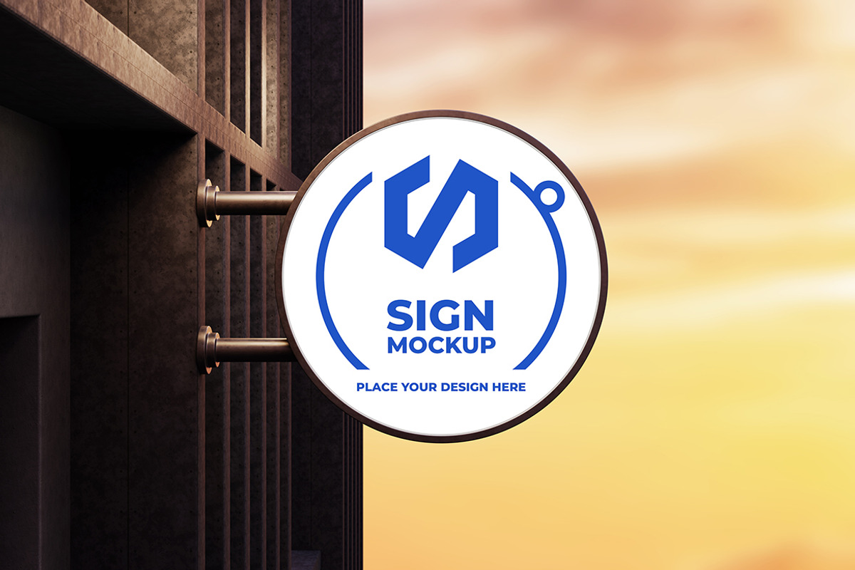Wall Sign Mockup, a Product Mockup by MrLetters (Photo 4 of 5)