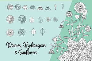 Floral Brushes For Illustrator