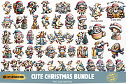 Christmas Clipart Huge Bundle, an Illustration by Markicha Art (Thumbnail 1 of 6)