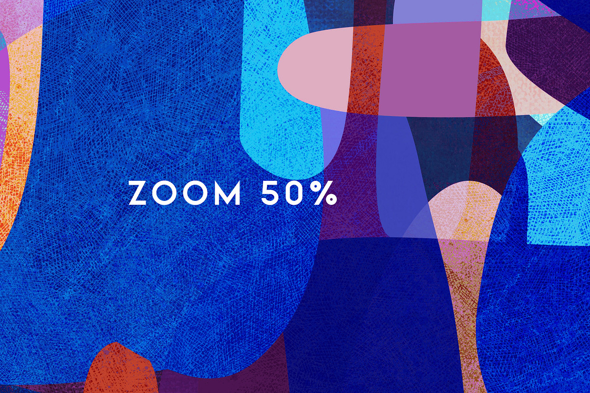 Abstract Cool Colors, a Pattern Graphic by MalyskaStudio