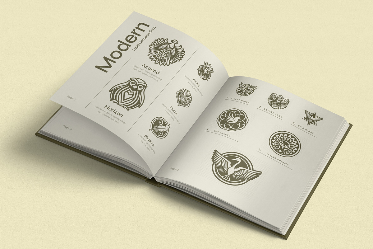 1500 Bird Logo Art Set, a Solid Icon by Creative Stall (Photo 6 of 38)