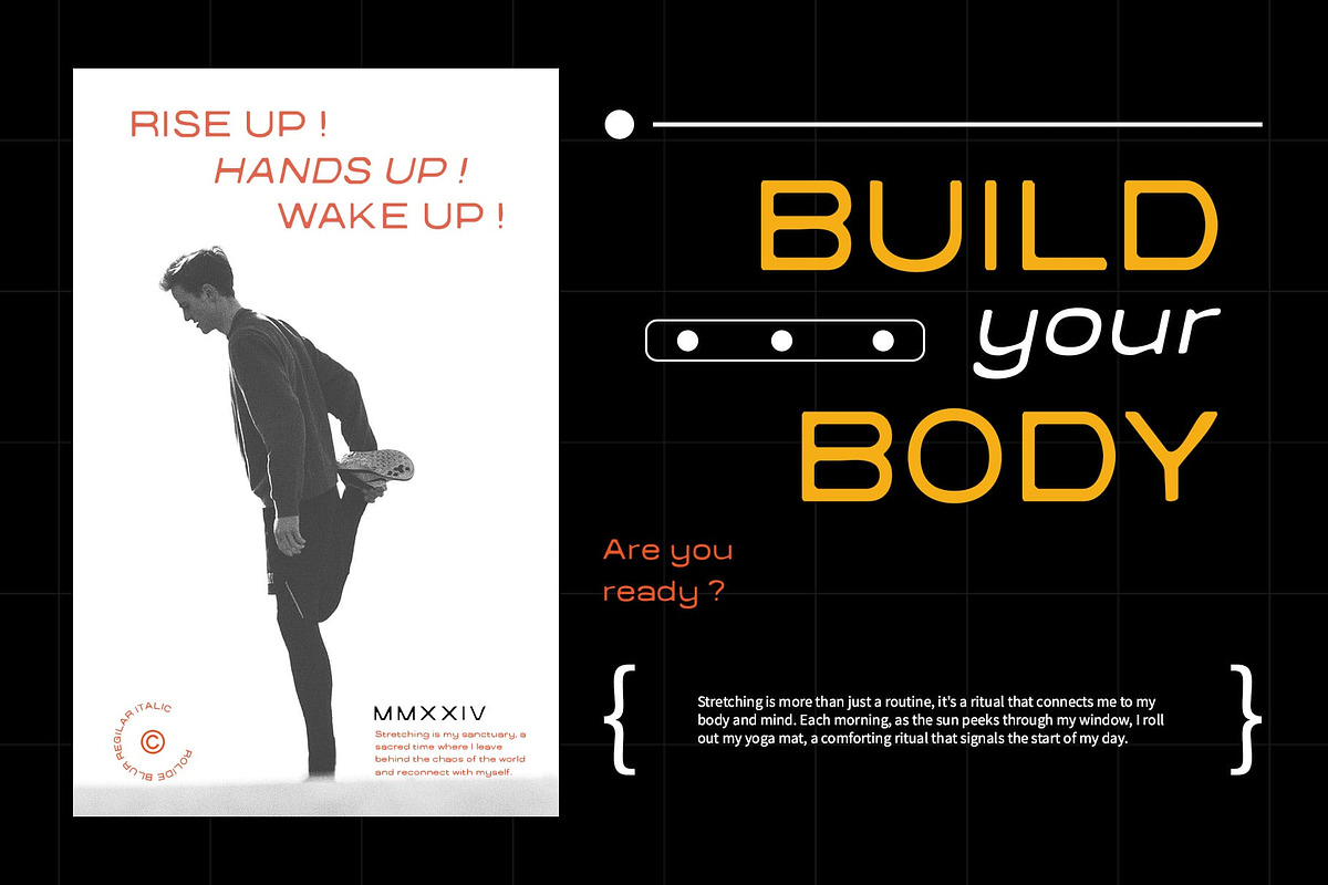 Rolide Blur, a Sans Serif Font by Craft Supply Co. (Photo 2 of 8)