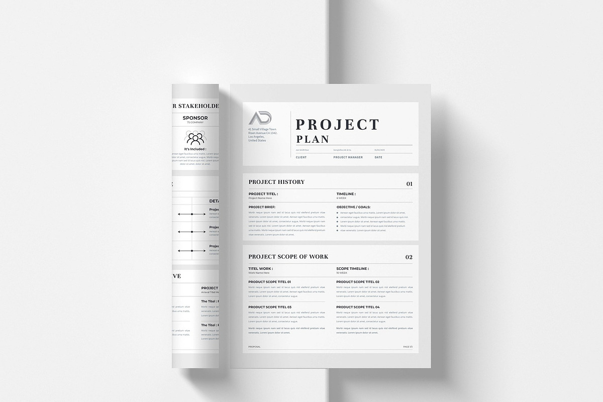 Project Plan | MS Word & Indesign, a Stationery Template by design_hut (Photo 6 of 6)