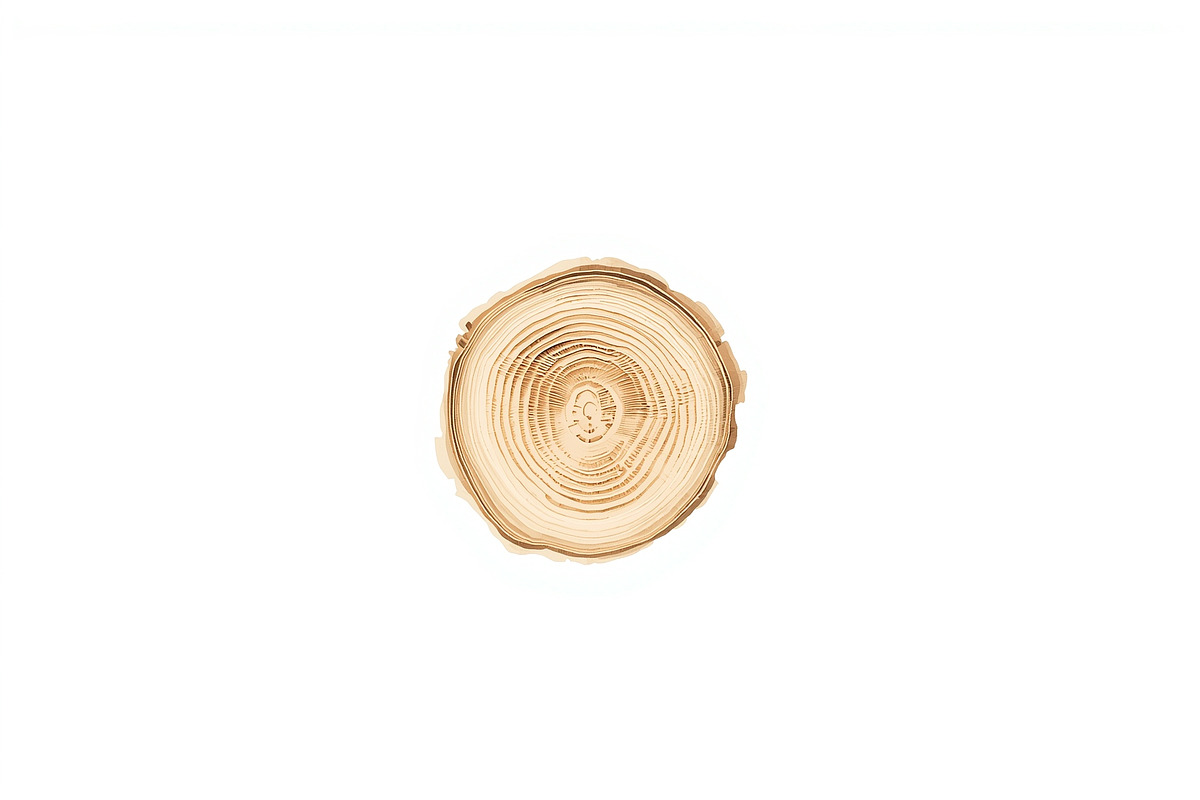 Rustic Wood Slice Vector Clipart Set, an Illustration by BIPLOB EXPERT (Photo 2 of 13)