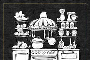 Cooking Kitchen Icons PNG Clipart, an Outline Icon by KaramfilaS (Thumbnail 3 of 7)